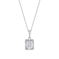 0.15 Carat Diamond Baguette Necklace