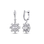 0.59 Carat Diamond Baguette Earrings