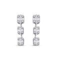 0.79 Carat Diamond Baguette Earrings