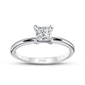 0.50 Carat Diamond Princess Solitaire Engagement Ring