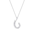 0.96 Carat Diamond Baguette Necklace