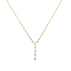 Gold Row Stone Necklace