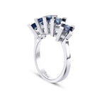 2.71 Carat Five-Stone Sapphire Ring
