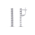 1.46 Carat Diamond Tennis Earrings