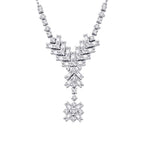 0.45 Carat Diamond Baguette Necklace