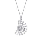 0.76 Carat Diamond Baguette Necklace