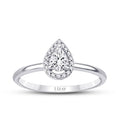 0.29 Carat Diamond Pear Ring