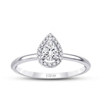 0.29 Carat Diamond Pear Ring