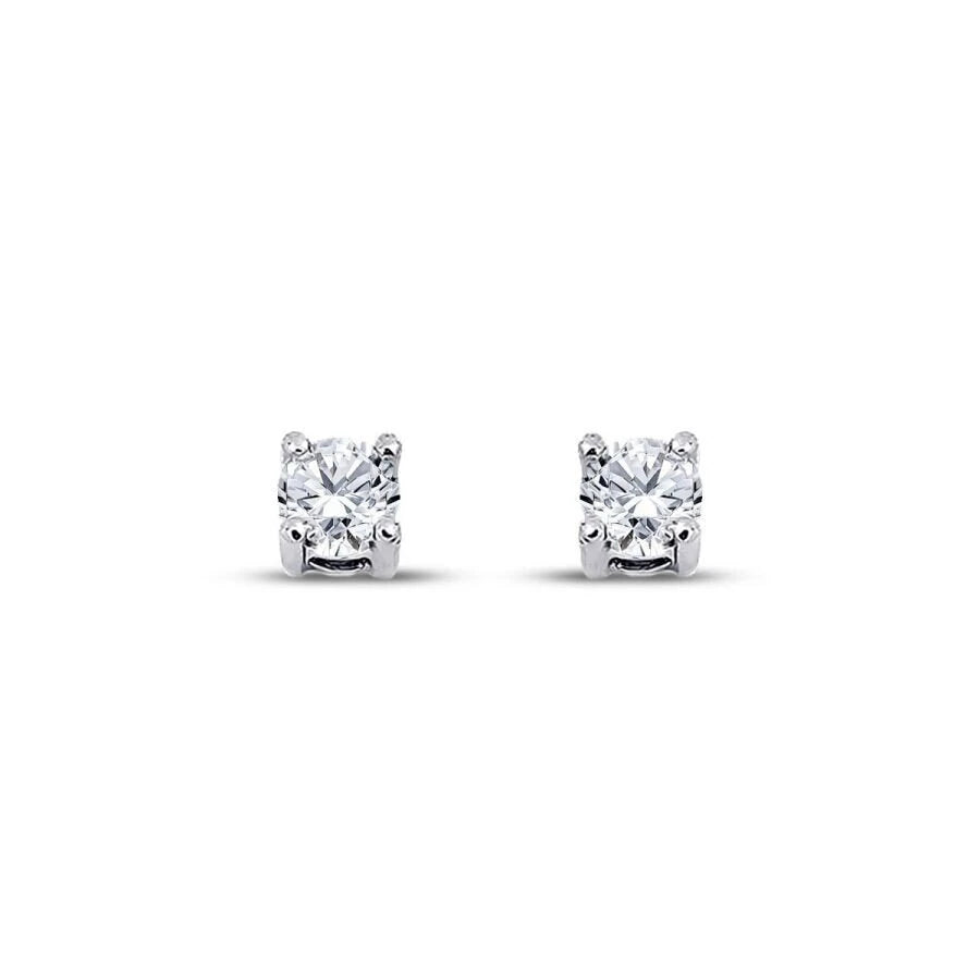 0.30 Carat Diamond Solitaire Earrings