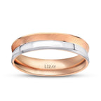 Gold Two-Tone Wedding Band