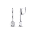 0.99 Carat Diamond Baguette Earrings