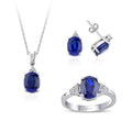 11.56 Carat Diamond Sapphire Set