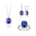 8.56 Carat Diamond Sapphire Set