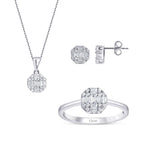 0.87 Carat Diamond Baguette Round Set