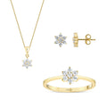 0.97 Carat Diamond Flower Set