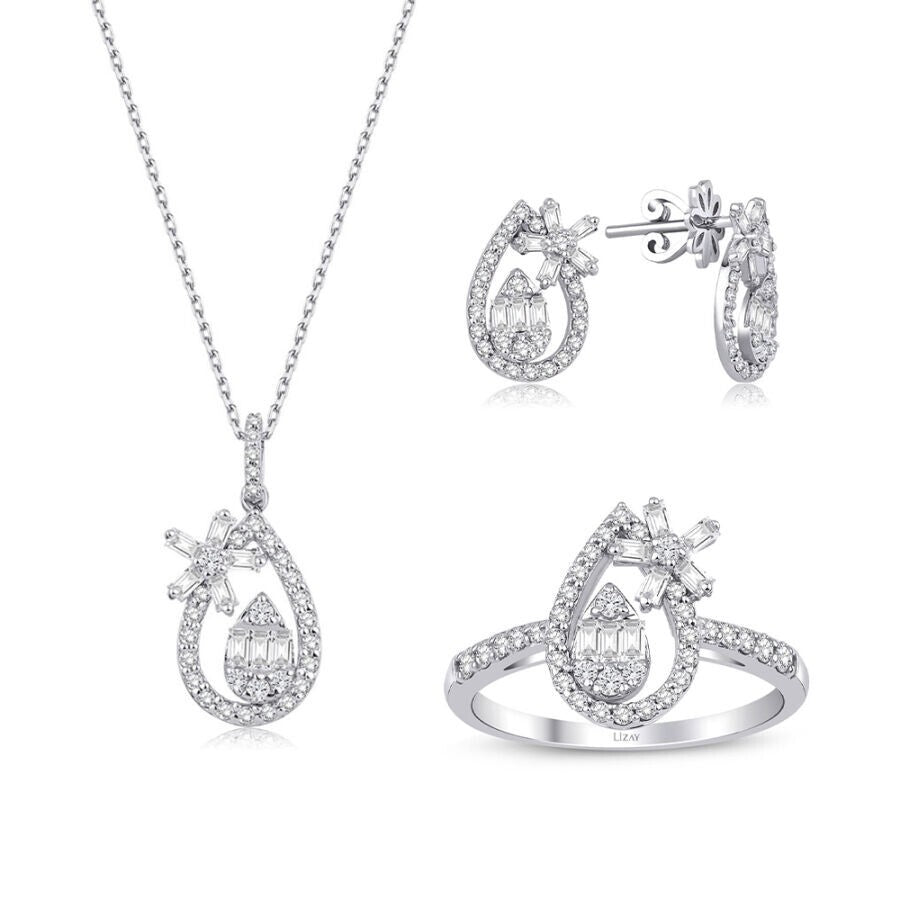 1.47 Carat Diamond Baguette Set