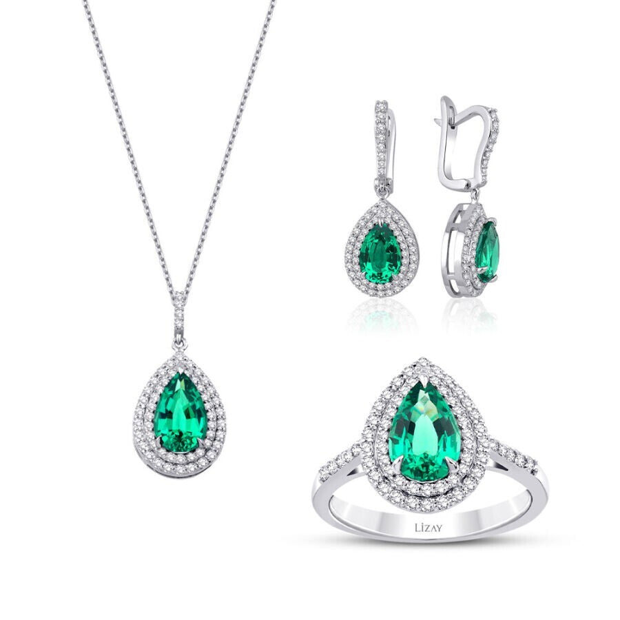 5.25 Carat Diamond Colorful Stone Set