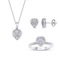 0.74 Carat Diamond Heart Set