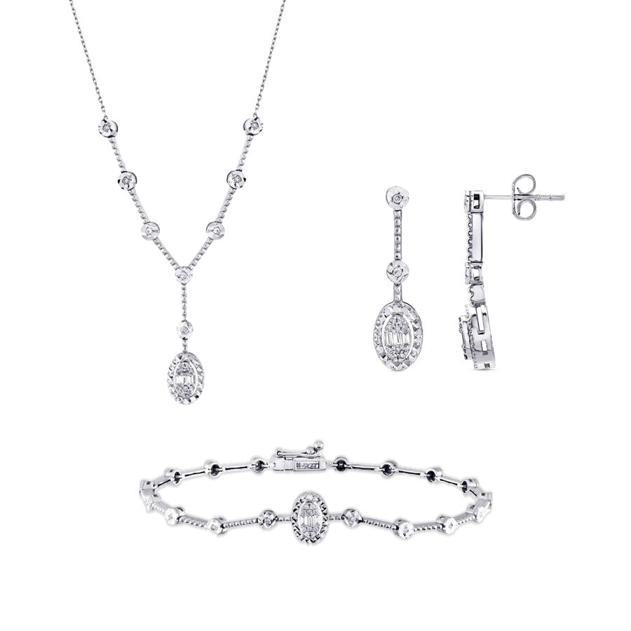 0.37 Carat Diamond Baguette Set