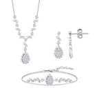 0.29 Carat Diamond Pear Set