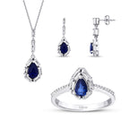3.00 Carat Diamond Sapphire Set