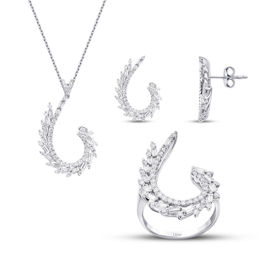 3.01 Carat Diamond Baguette Set