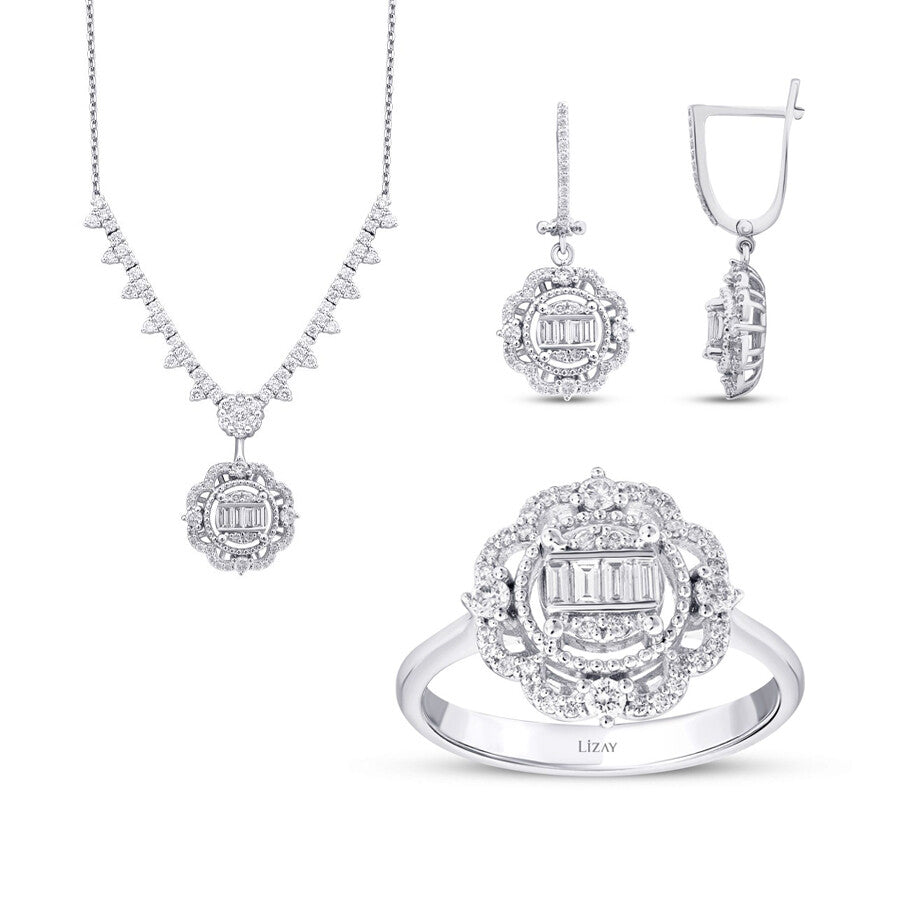 2.13 Carat Diamond Baguette Set
