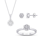 0.88 Carat Diamond Trend Flower Set