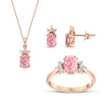 3.18 Carat Diamond Tourmaline Set